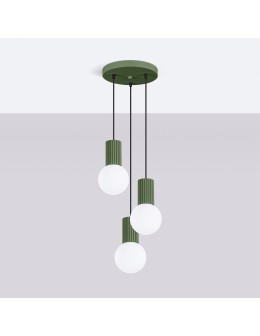 Sollux HALO 3P pendant lamp green olive SL.1725 - product 2