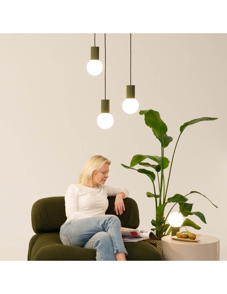 Sollux Desk lamp HALO green olive SL.1726