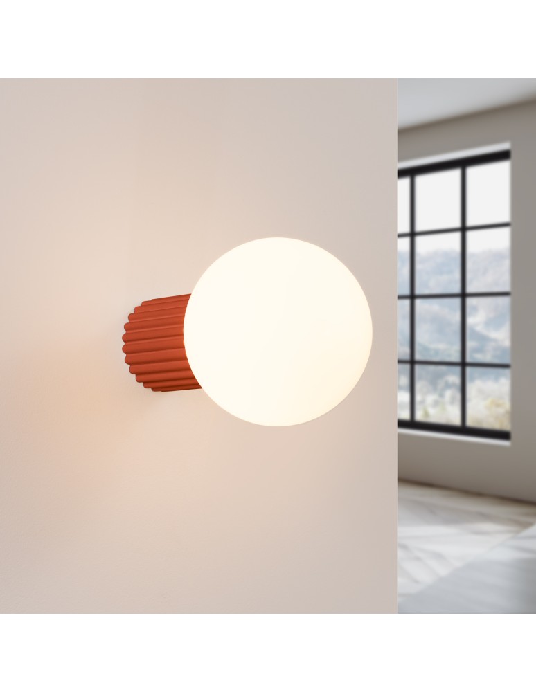 Wall lamps spheres - Sollux Wall lamp HALO ochre red IP44 SL.1727 - product kolory-swiatla.pl 3