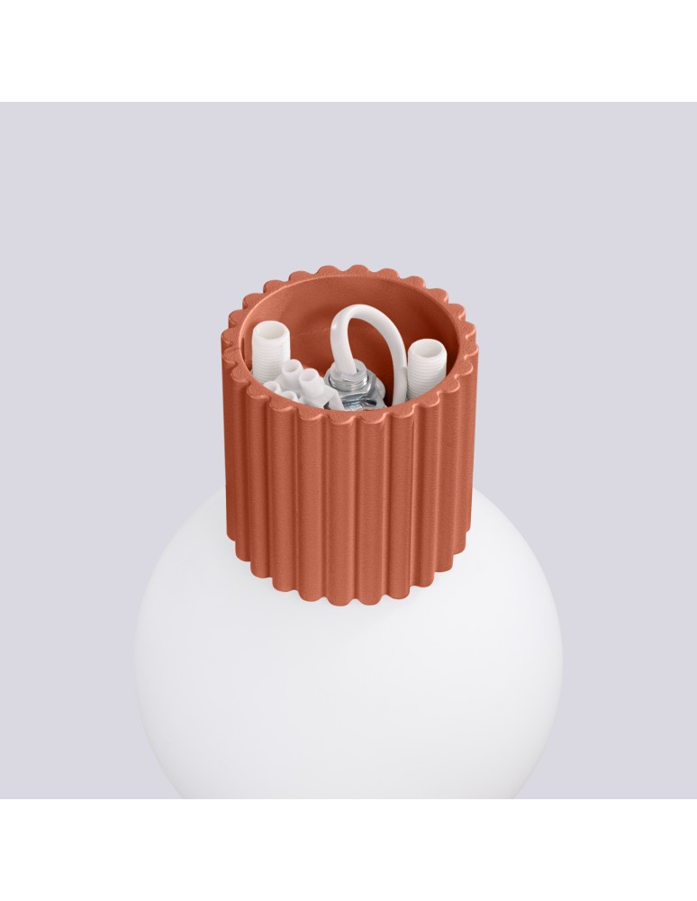 Wall lamps spheres - Sollux Wall lamp HALO ochre red IP44 SL.1727 - product kolory-swiatla.pl 7