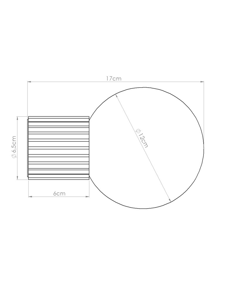 Wall lamps spheres - Sollux Wall lamp HALO ochre red IP44 SL.1727 - product kolory-swiatla.pl 9