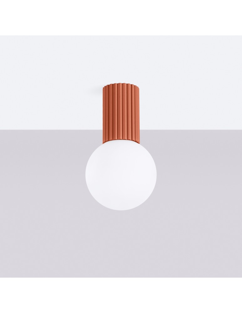 Ceiling lamps spheres - Sollux Plafond HALO ochre red IP44 SL.1728 - product kolory-swiatla.pl 2