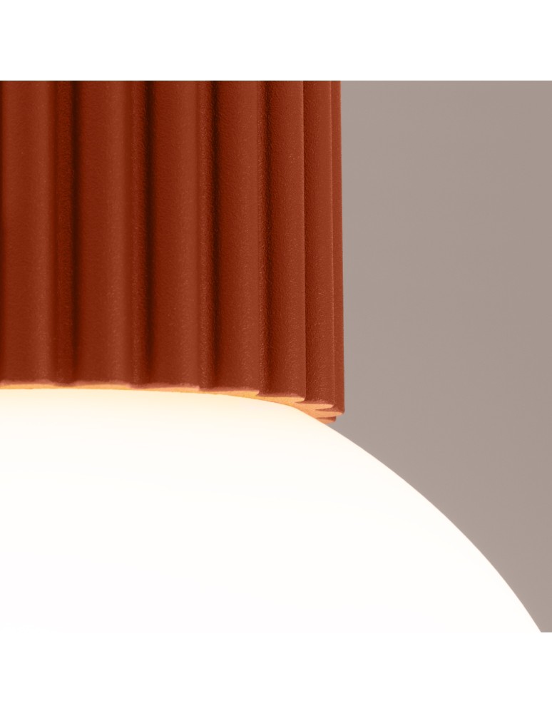 Ceiling lamps spheres - Sollux Plafond HALO ochre red IP44 SL.1728 - product kolory-swiatla.pl 4
