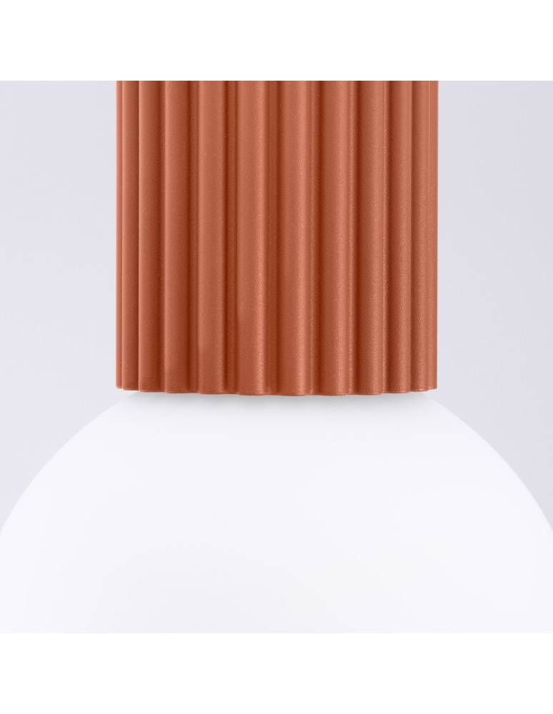 Ceiling lamps spheres - Sollux Plafond HALO ochre red IP44 SL.1728 - product kolory-swiatla.pl 5