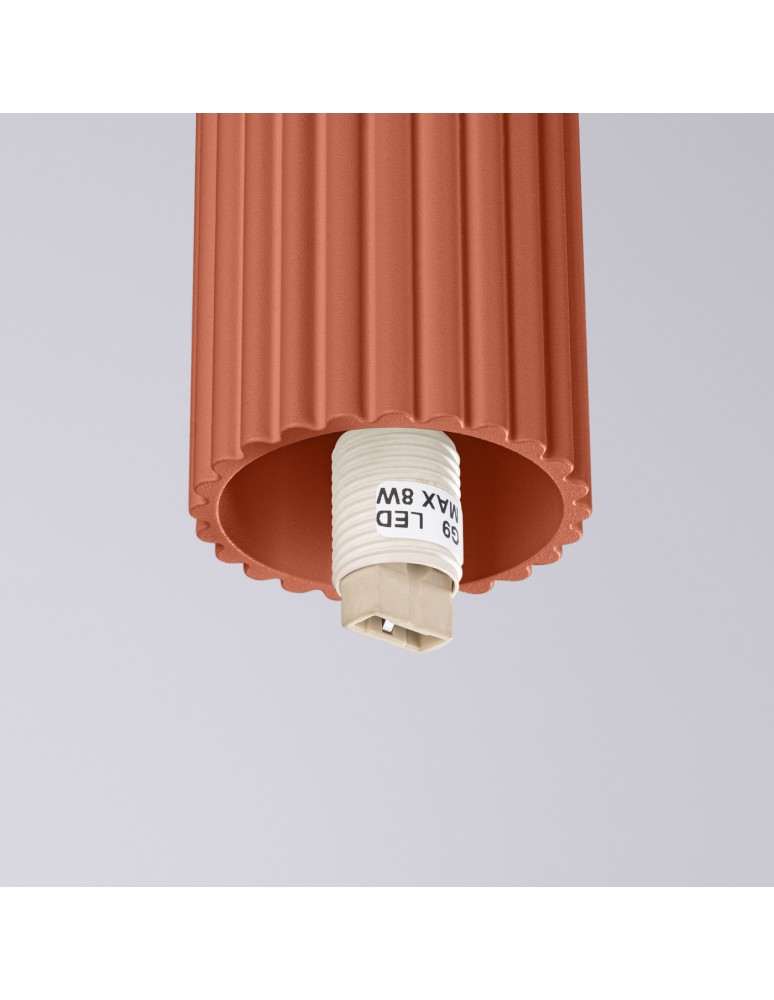 Ceiling lamps spheres - Sollux Plafond HALO ochre red IP44 SL.1728 - product kolory-swiatla.pl 6