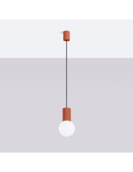 Sollux Lampa wisząca HALO 1 ochra czerwona SL.1729 - produkt 2