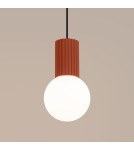Pendant lamps spheres - Sollux HALO 1 ochre red pendant lamp SL.1729 - product 4