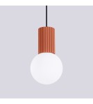 Pendant lamps spheres - Sollux HALO 1 ochre red pendant lamp SL.1729 - product 5