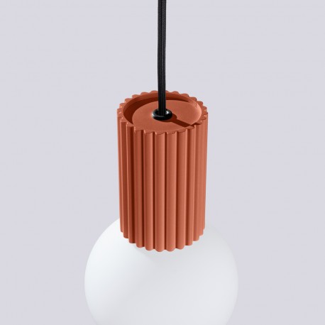 Sollux Lampa wisząca HALO 1 ochra czerwona SL.1729