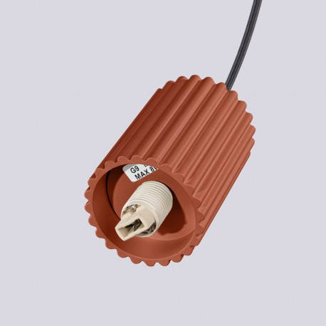 Sollux Lampa wisząca HALO 1 ochra czerwona SL.1729