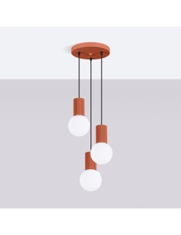 Sollux Lampa wisząca HALO 3P ochra czerwona SL.1730 - produkt 2