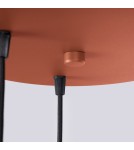 Pendant lamps spheres - Sollux HALO 3P ochre red pendant lamp SL.1730 - product 7