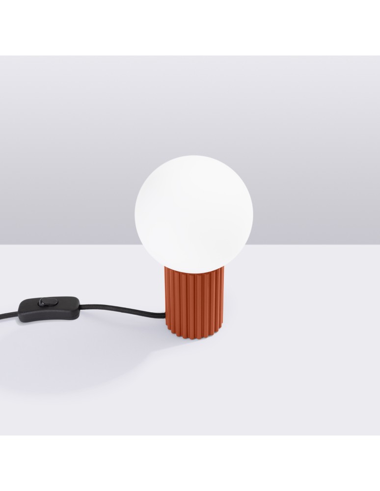 Sollux Lampa biurkowa HALO ochra czerwona SL.1731