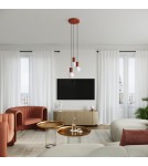 Sollux Lampa biurkowa HALO ochra czerwona SL.1731