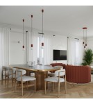 Sollux Lampa biurkowa HALO ochra czerwona SL.1731