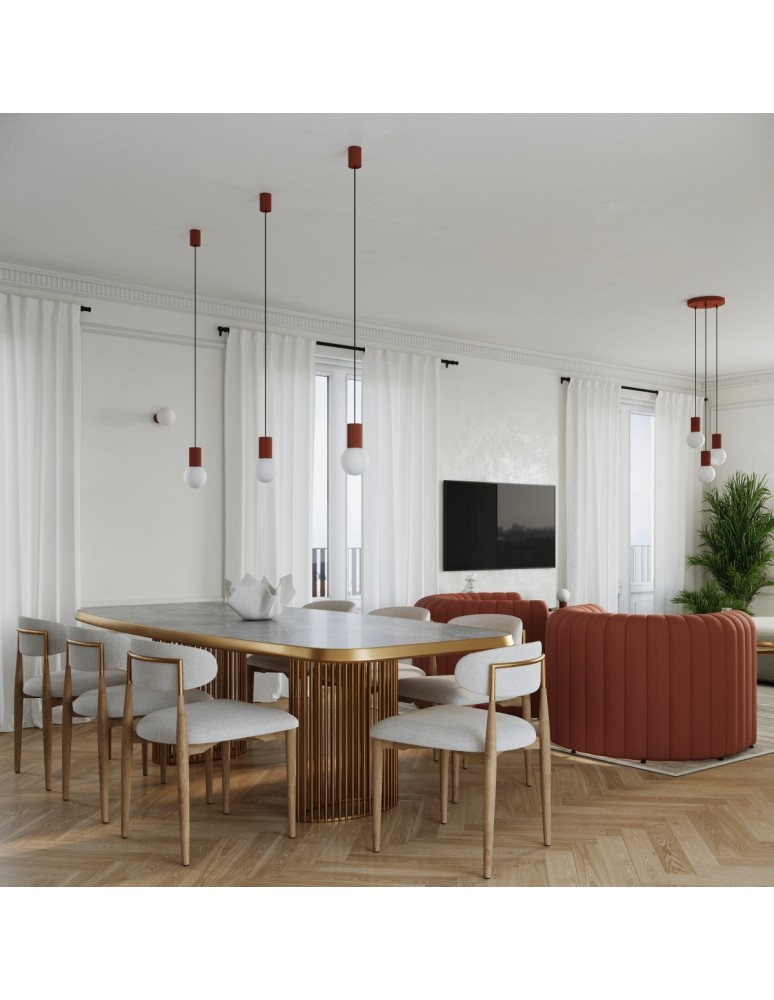 Decorative table lamps - Sollux HALO ochre red desk lamp SL.1731 - product kolory-swiatla.pl 11