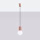 Sollux Lampa wisząca HALO 1 mocca SL.1734