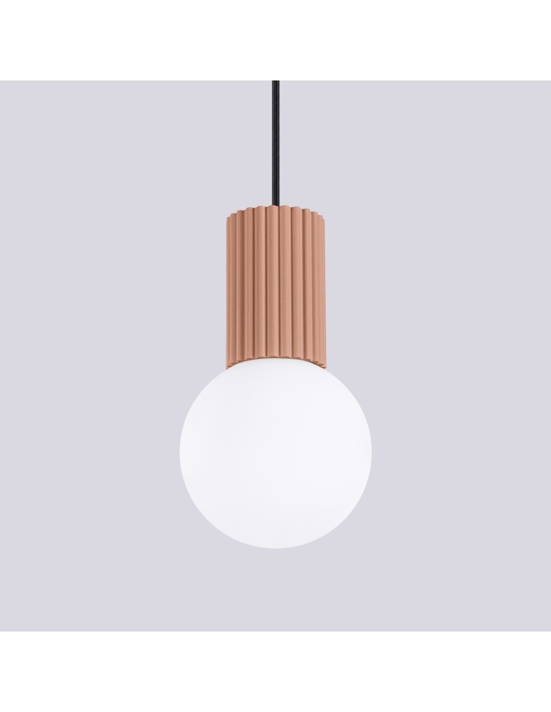 Pendant lamps spheres - Sollux HALO 1 mocca pendant lamp SL.1734 - product kolory-swiatla.pl 5