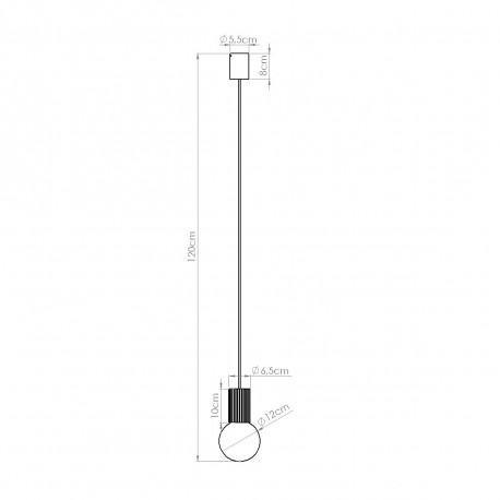 Sollux Lampa wisząca HALO 1 mocca SL.1734
