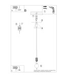 Pendant lamps spheres - Sollux HALO 1 mocca pendant lamp SL.1734 - product 11