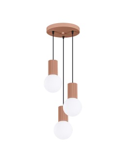 Sollux HALO 3P mocca pendant lamp SL.1735