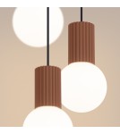 Pendant lamps spheres - Sollux HALO 3P mocca pendant lamp SL.1735 - product 4