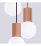 Pendant lamps spheres - Sollux HALO 3P mocca pendant lamp SL.1735 - product 5