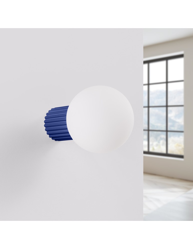 Wall lamps spheres - Sollux Wall lamp HALO ultramarine IP44 SL.1737 - product kolory-swiatla.pl 2