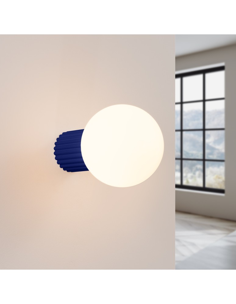 Wall lamps spheres - Sollux Wall lamp HALO ultramarine IP44 SL.1737 - product kolory-swiatla.pl 3
