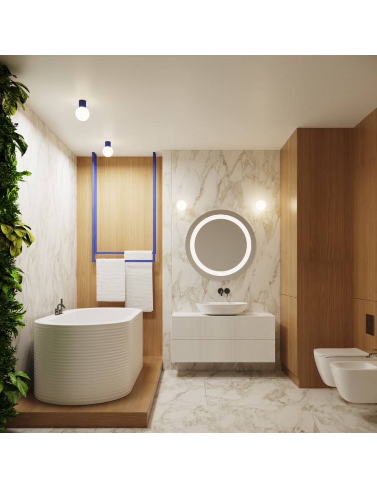 Wall lamps spheres - Sollux Wall lamp HALO ultramarine IP44 SL.1737 - product kolory-swiatla.pl 11