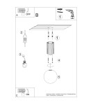 Ceiling lamps spheres - Sollux Plafond HALO ultramarine IP44 SL.1738 - product 10