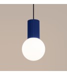 Pendant lamps spheres - Sollux HALO 1 ultramarine pendant lamp SL.1739 - product 4