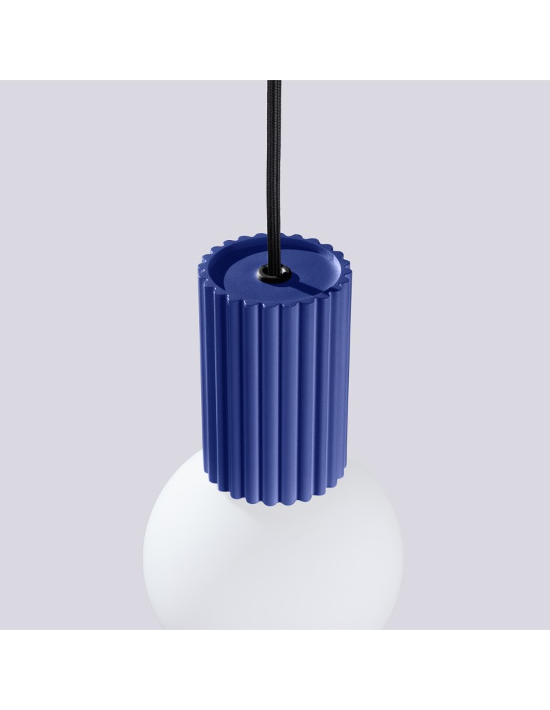 Pendant lamps spheres - Sollux HALO 1 ultramarine pendant lamp SL.1739 - product kolory-swiatla.pl 7