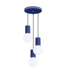 Pendant lamps spheres - Sollux HALO 3P ultramarine pendant lamp SL.1740 - product 1