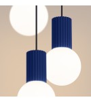 Pendant lamps spheres - Sollux HALO 3P ultramarine pendant lamp SL.1740 - product 4