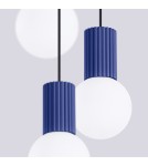 Pendant lamps spheres - Sollux HALO 3P ultramarine pendant lamp SL.1740 - product 5