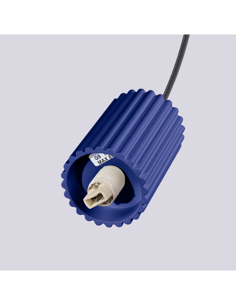 Pendant lamps spheres - Sollux HALO 3P ultramarine pendant lamp SL.1740 - product kolory-swiatla.pl 9