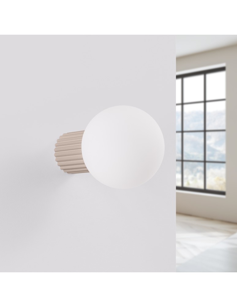Wall lamps spheres - Sollux Wall lamp HALO taupe IP44 SL.1742 - product kolory-swiatla.pl 2