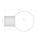 Wall lamps spheres - Sollux Wall lamp HALO taupe IP44 SL.1742 - product 9