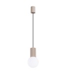 Pendant lamps spheres - Sollux HALO 1 taupe pendant lamp SL.1744 - product 1
