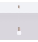 Pendant lamps spheres - Sollux HALO 1 taupe pendant lamp SL.1744 - product 2