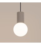 Pendant lamps spheres - Sollux HALO 1 taupe pendant lamp SL.1744 - product 4