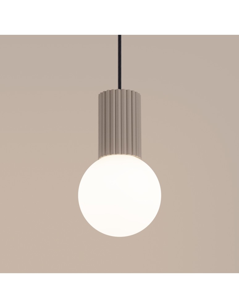 Pendant lamps spheres - Sollux HALO 1 taupe pendant lamp SL.1744 - product kolory-swiatla.pl 4