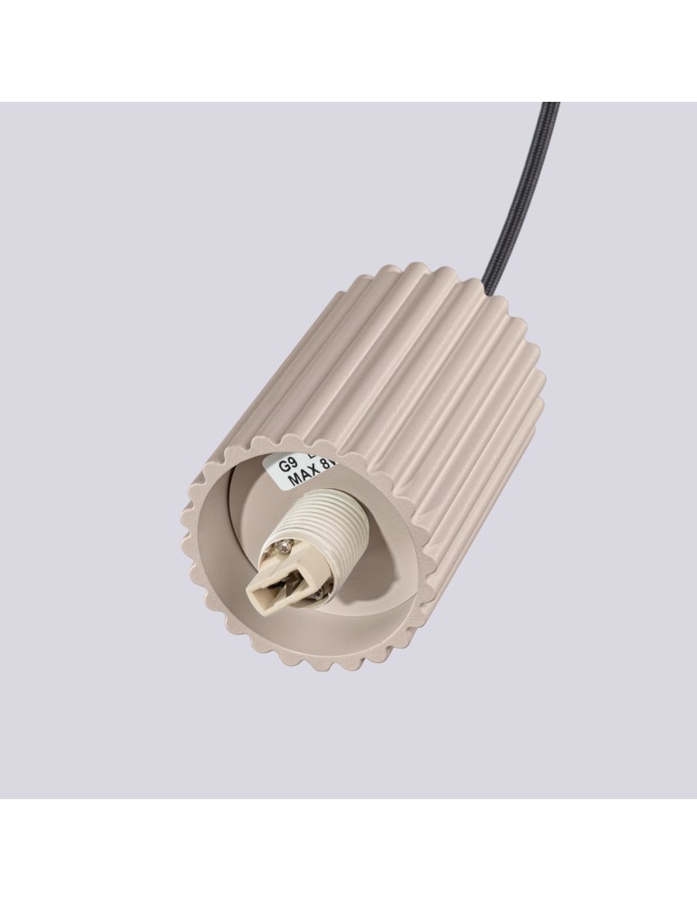 Pendant lamps spheres - Sollux HALO 1 taupe pendant lamp SL.1744 - product kolory-swiatla.pl 9