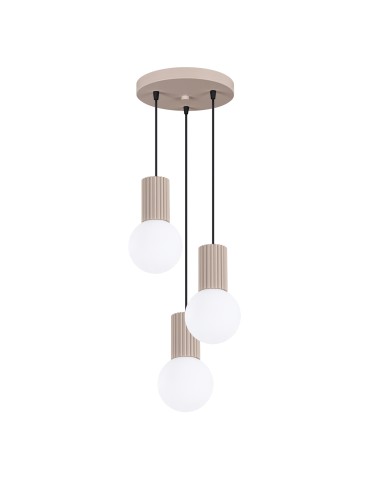 Sollux HALO 3P taupe pendant lamp SL.1745