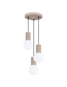 Sollux Lampa wisząca HALO 3P taupe SL.1745