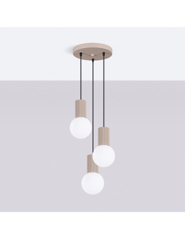 Sollux Lampa wisząca HALO 3P taupe SL.1745 - produkt 2