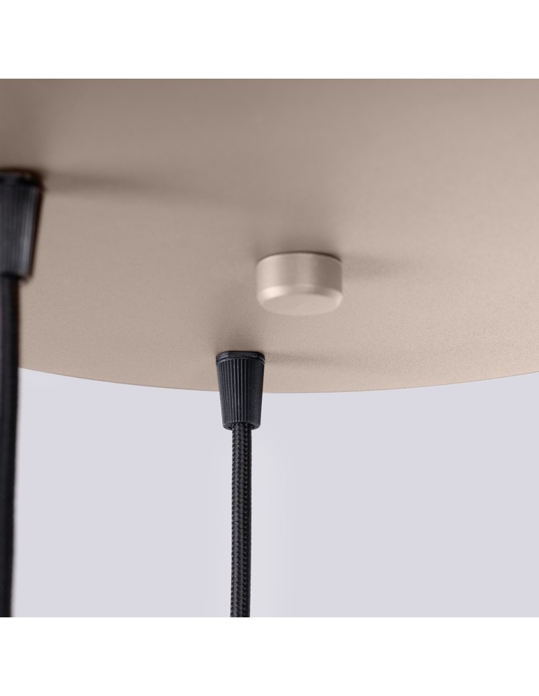 Pendant lamps spheres - Sollux HALO 3P taupe pendant lamp SL.1745 - product kolory-swiatla.pl 7