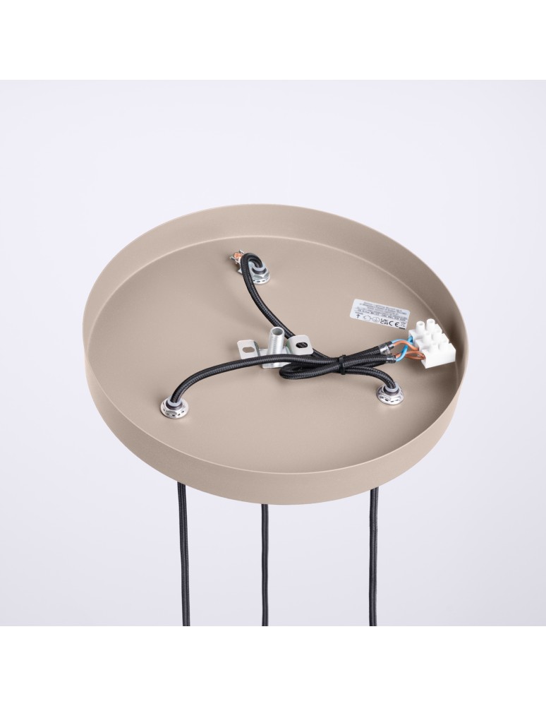 Pendant lamps spheres - Sollux HALO 3P taupe pendant lamp SL.1745 - product kolory-swiatla.pl 8