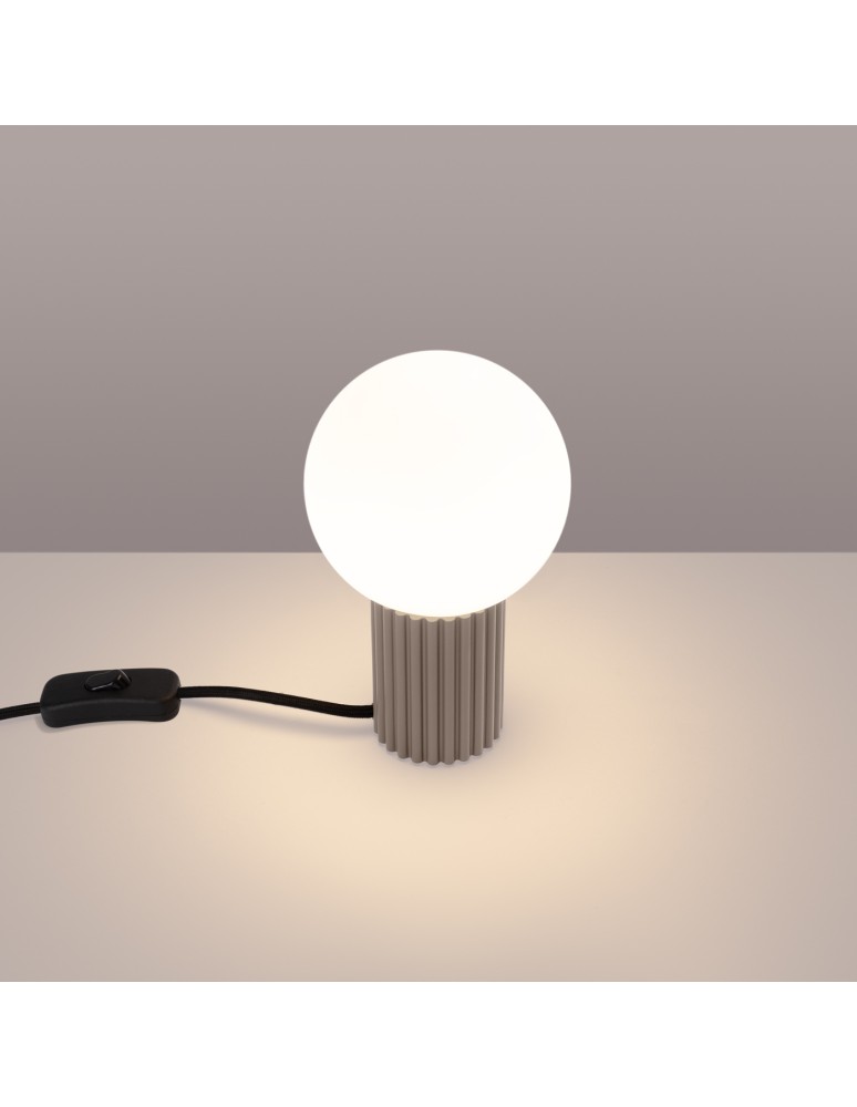 Decorative table lamps - Sollux HALO taupe desk lamp SL.1746 - product kolory-swiatla.pl 3